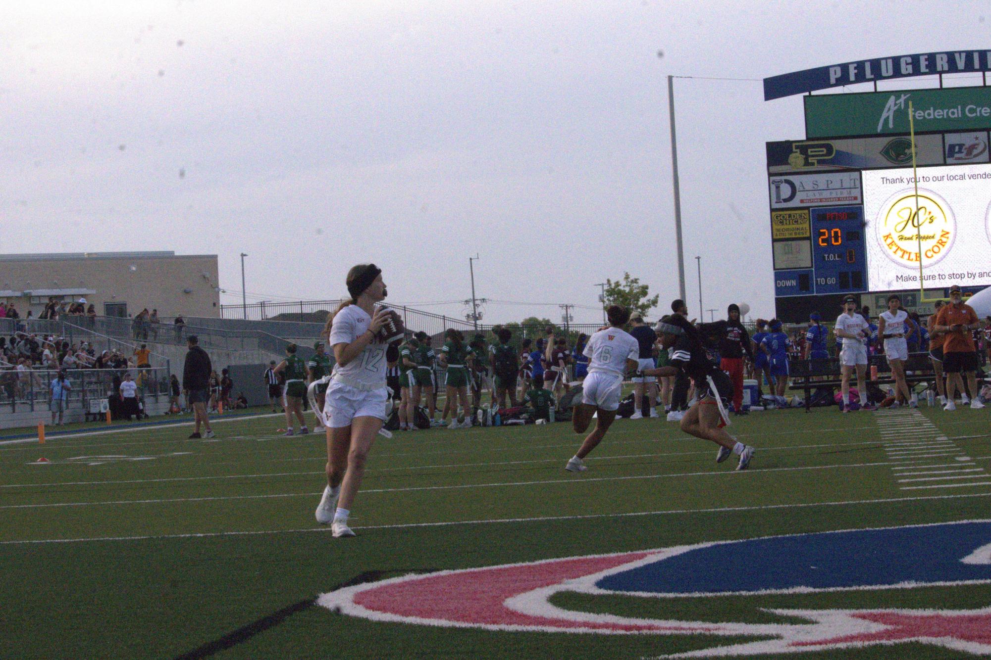 Flag Football Pushes Through Tough Battle Against the Pflugerville Panthers
