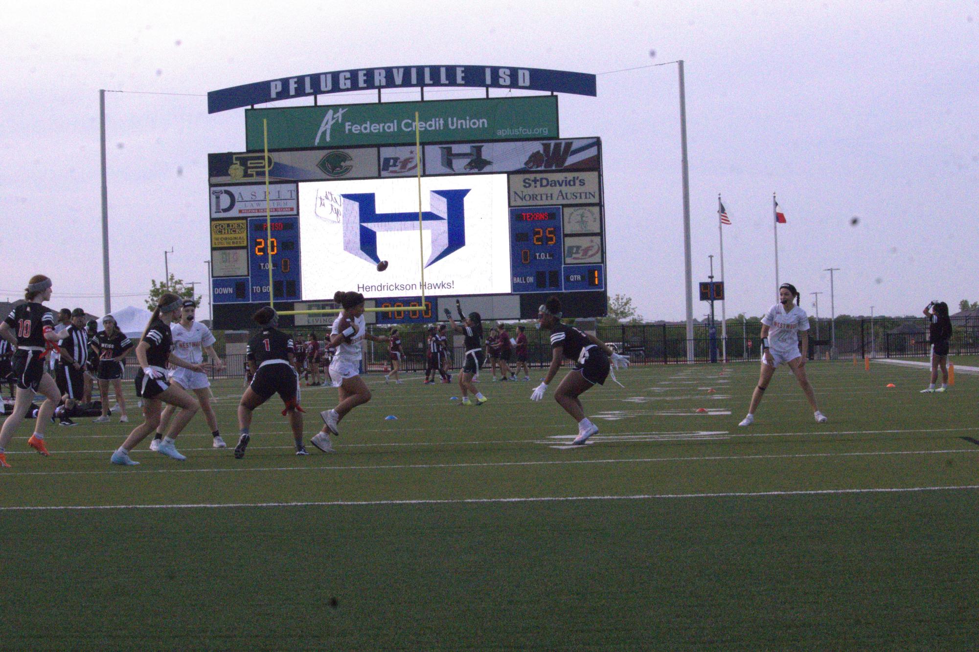 Flag Football Pushes Through Tough Battle Against the Pflugerville Panthers