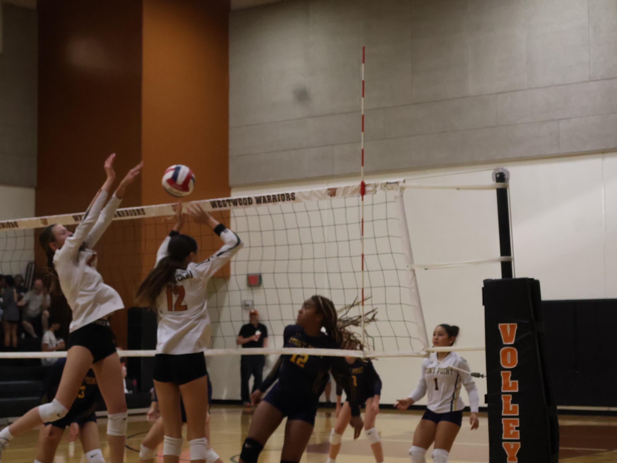 Stony Point Falls Victim to JV White Volleyball 2-1