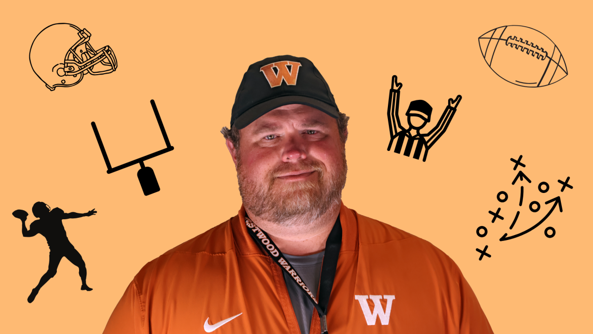 With 21 years of experience, the new Offensive Coordinator and Pathways teacher Coach Blake Nesrsta aims to improve the football team's consistency. Mr. Nesrsta hopes that he can keep Westwood football on an upward track. Outside of school, he is an avid Dallas Cowboys fan and golf player.