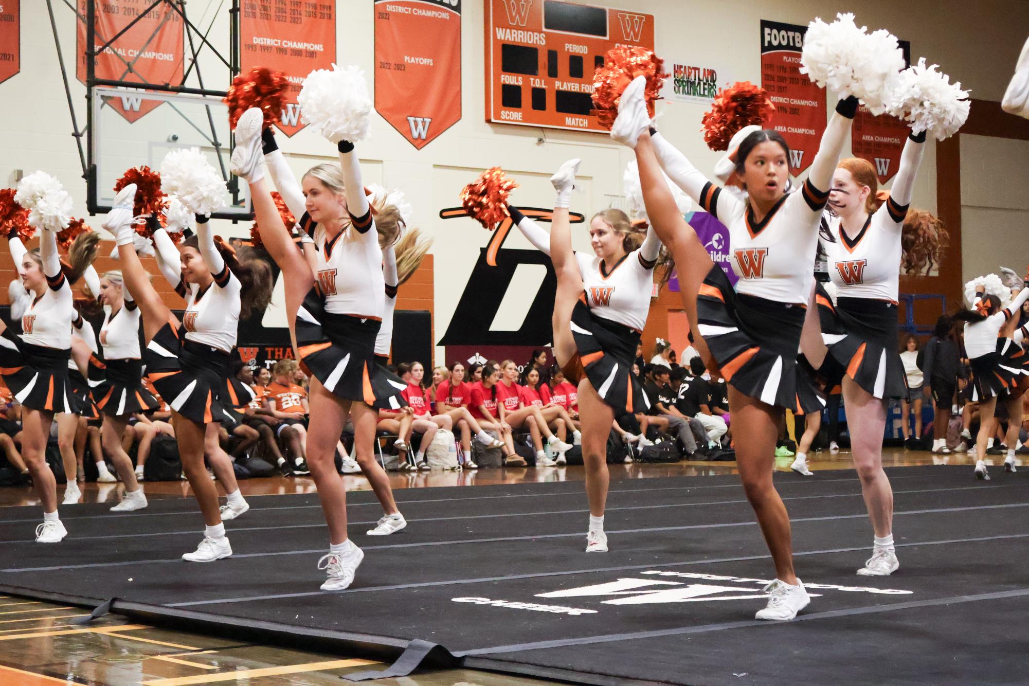Cheer Celebrates Pep Rally With Confidence and Pride