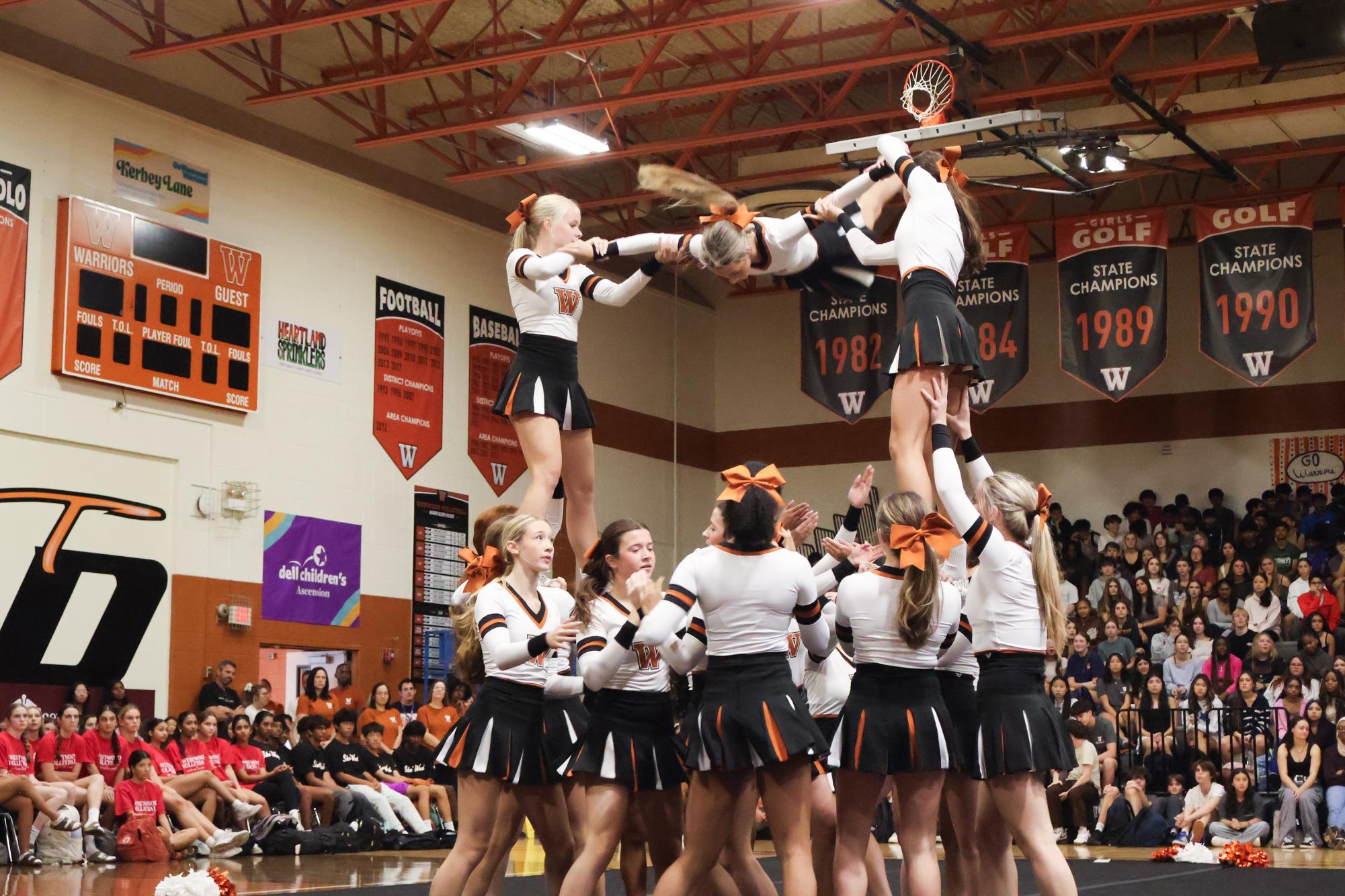 Cheer Celebrates Pep Rally With Confidence and Pride