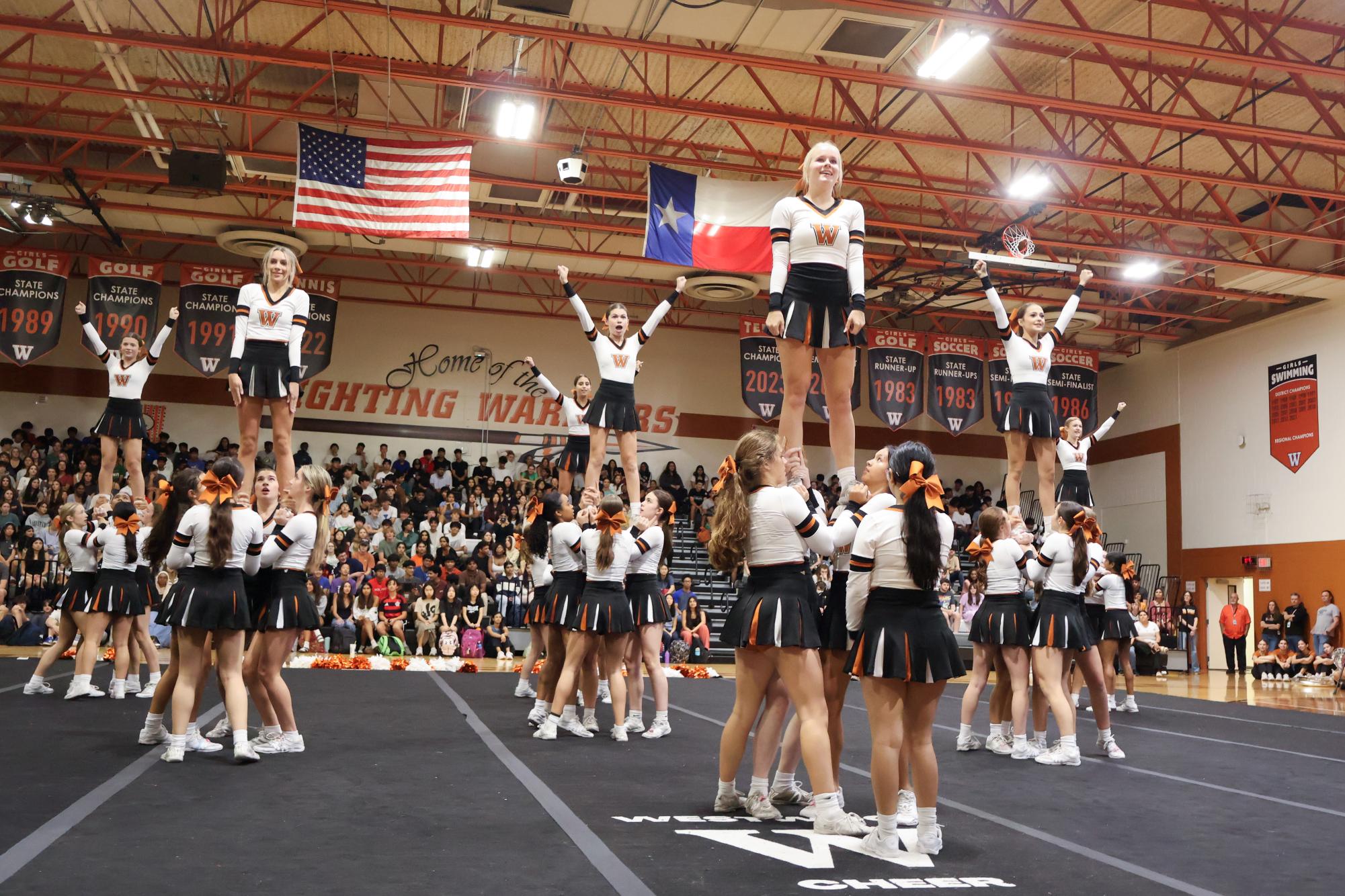 Cheer Celebrates Pep Rally With Confidence and Pride