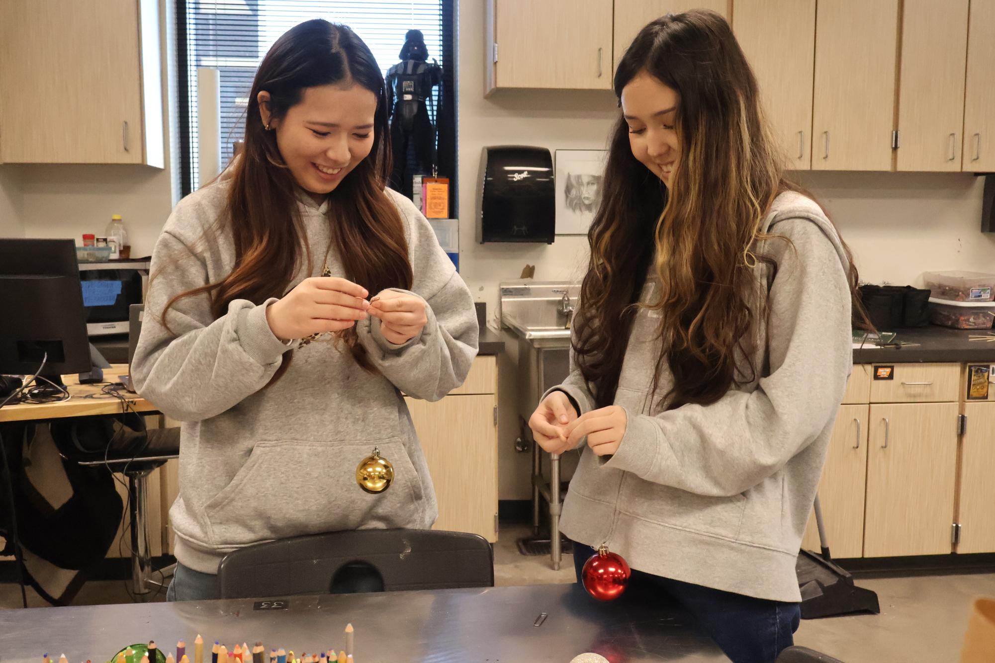 National Art Honor Society Crafts Ornaments for Teachers' Lounge