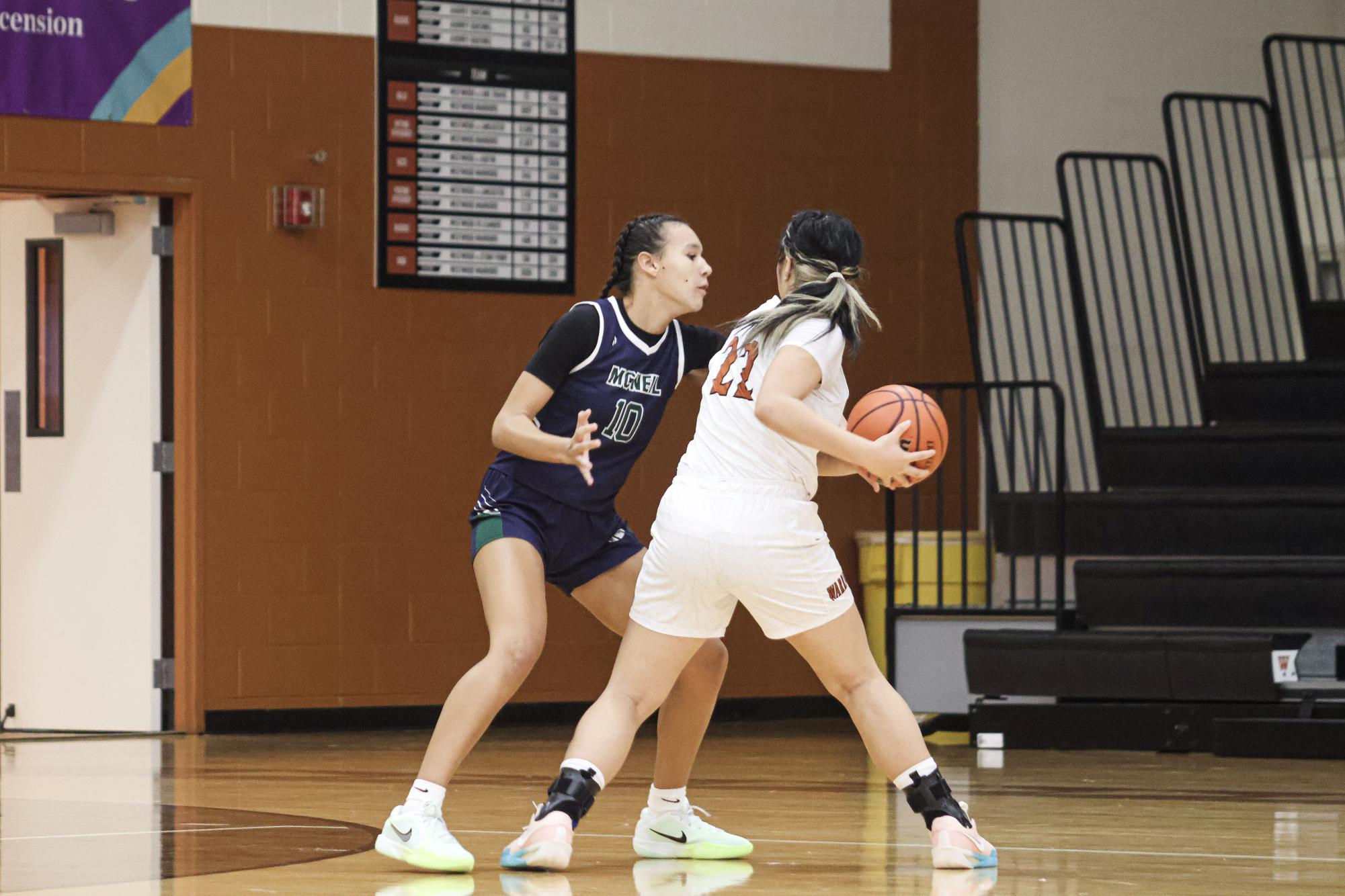 JV Women's Basketball Defeats Rival McNeil Mavericks 42-41