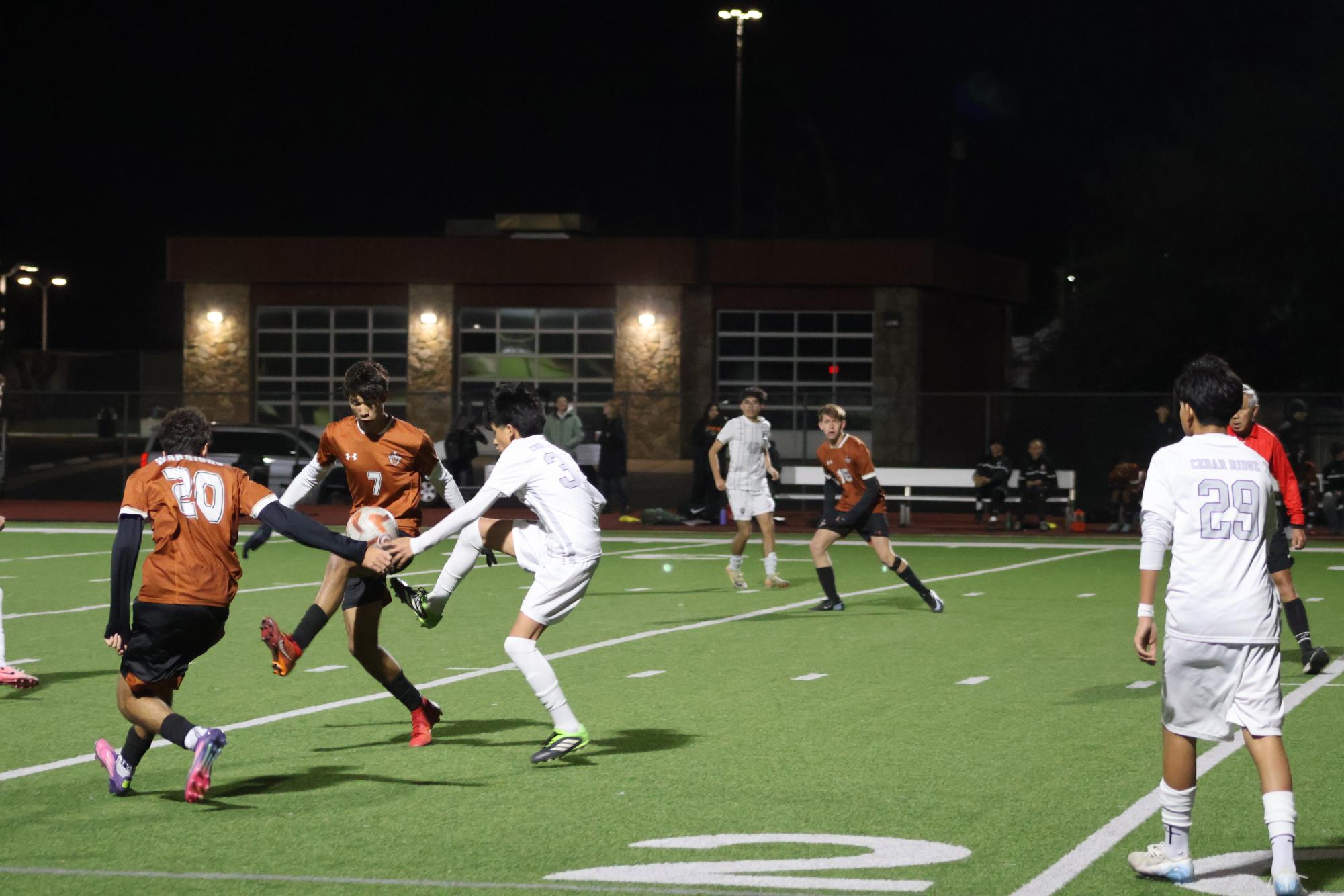 JV Orange Boys Soccer Rallies Past Cedar Ridge in 4–2 Victory