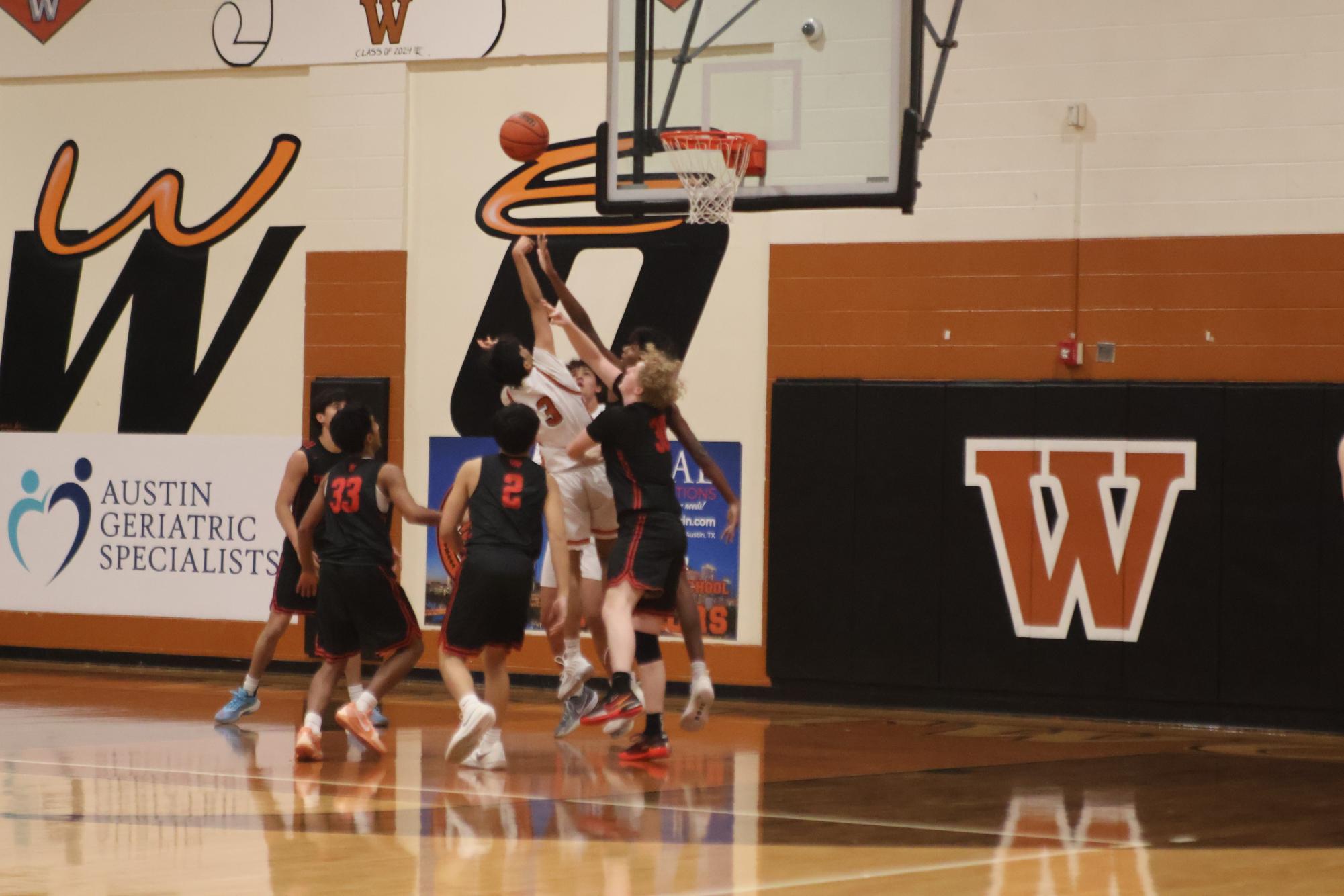 JV Boys Basketball Flattened the Vista Ridge Rangers 45-23
