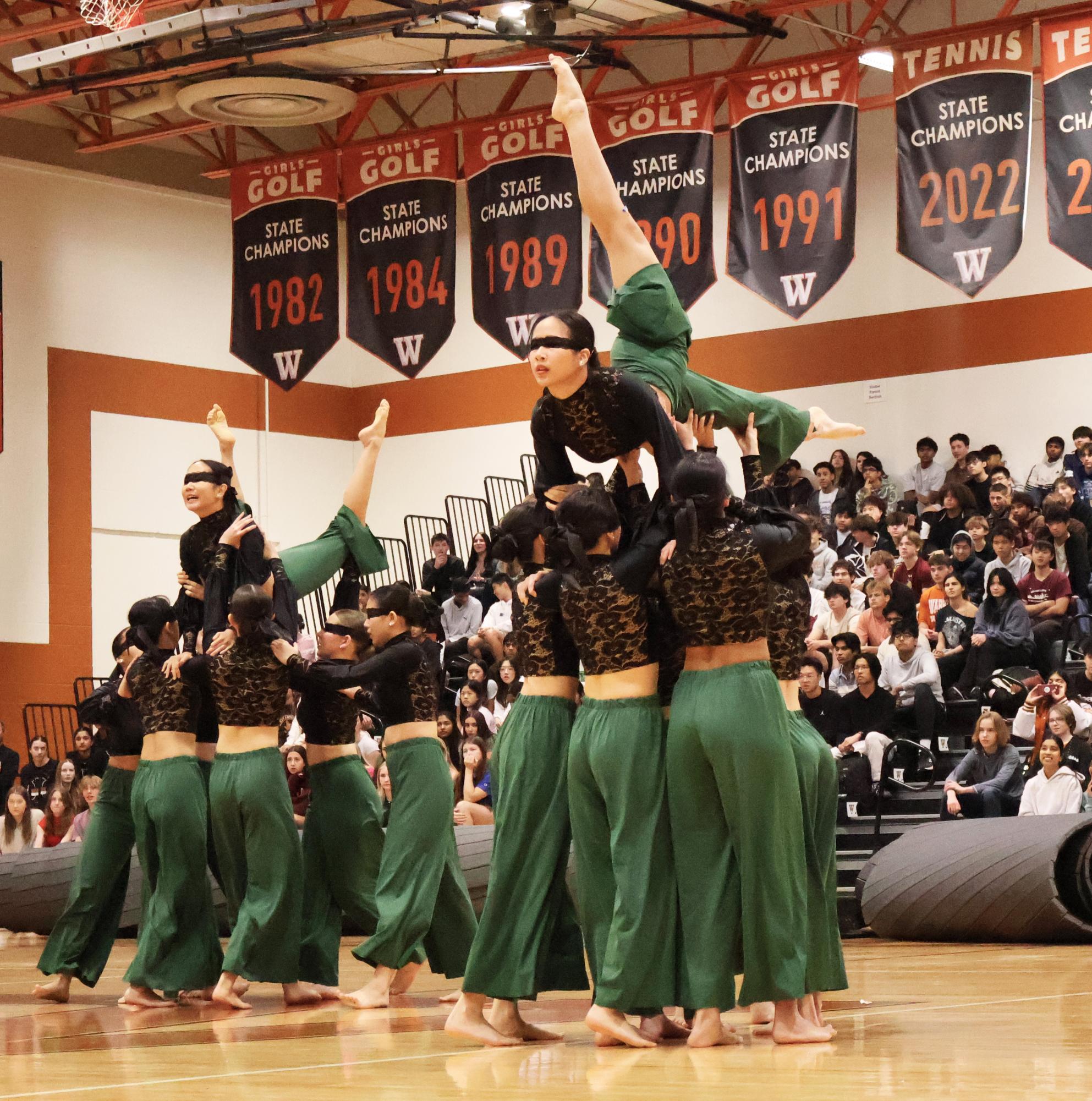 Teachers Lip Sync at First Pep Rally of the Semester