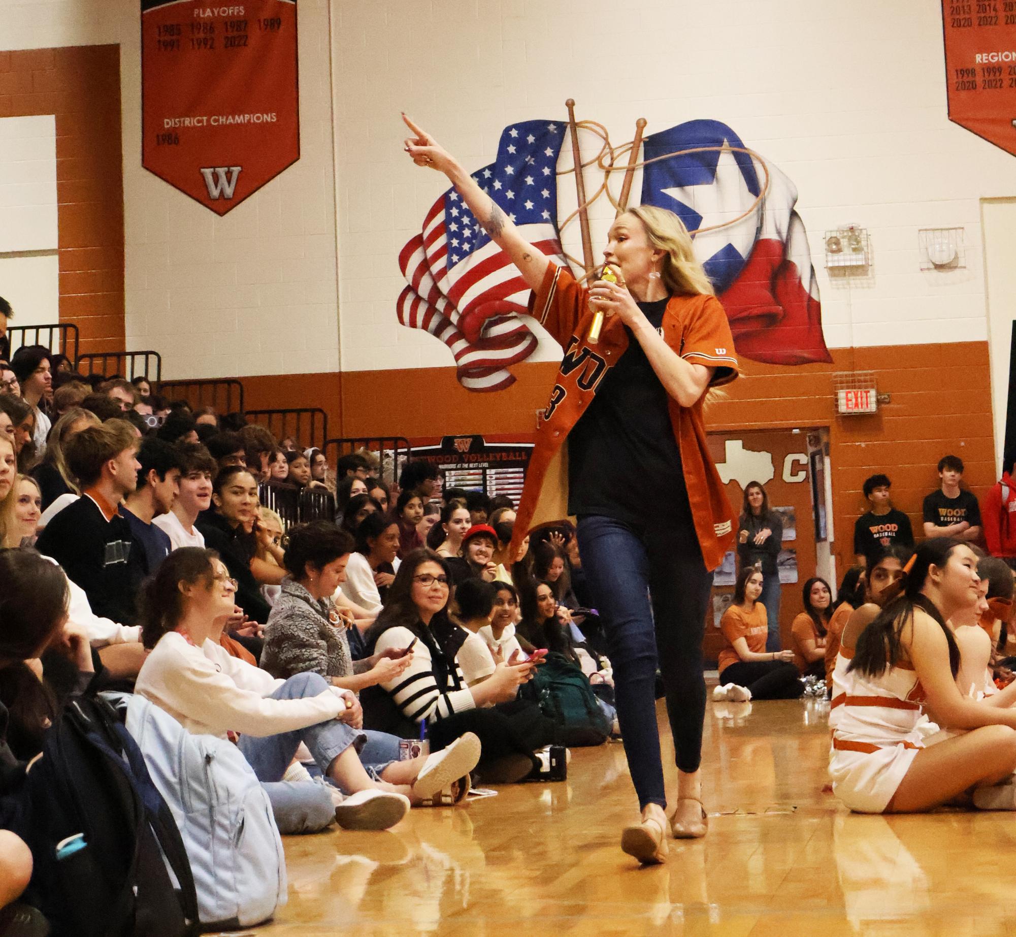 Teachers Lip Sync at First Pep Rally of the Semester