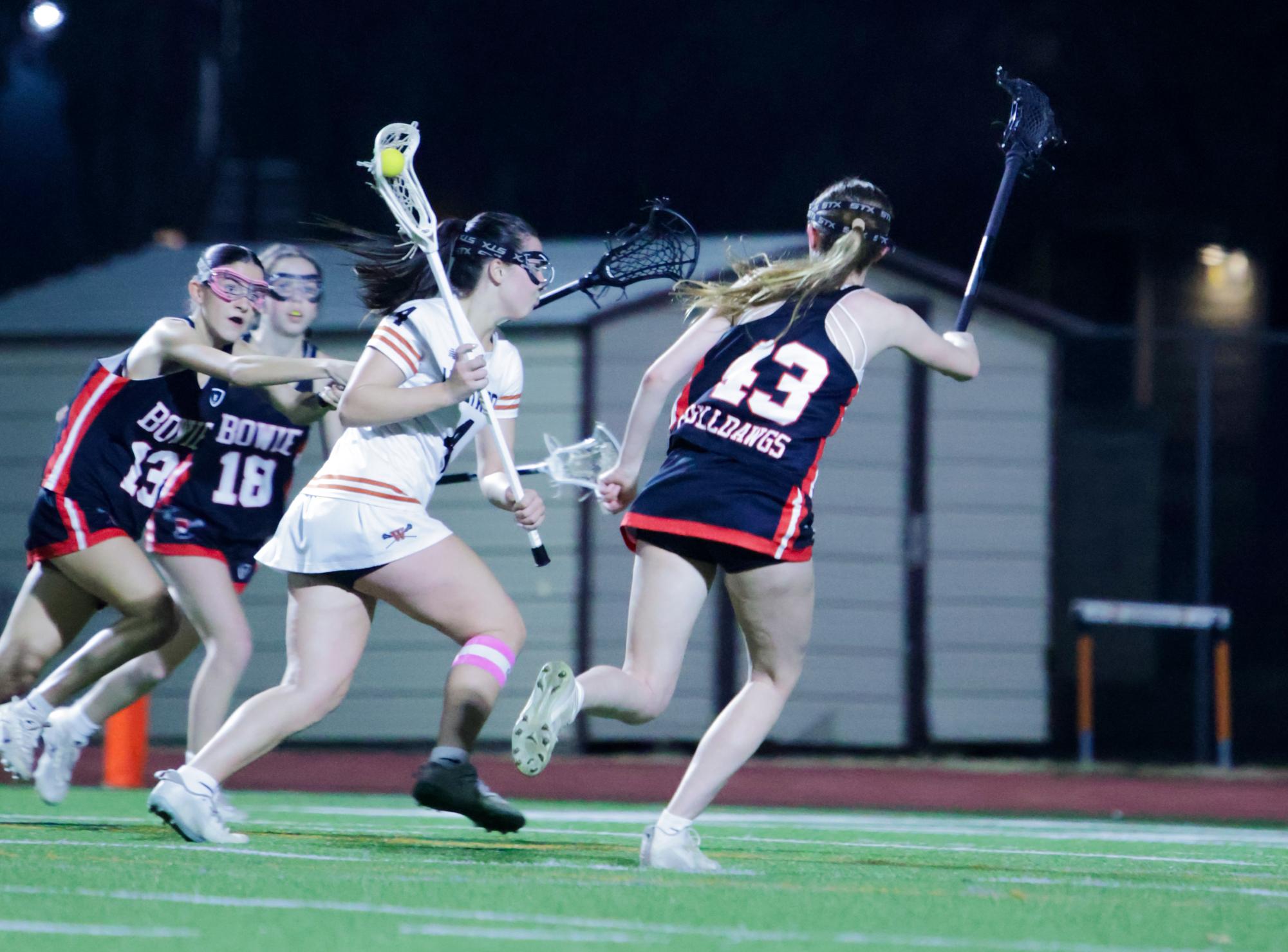 Varsity Girls Lacrosse Walks Bowie Bulldogs 13-1 in Season Opener