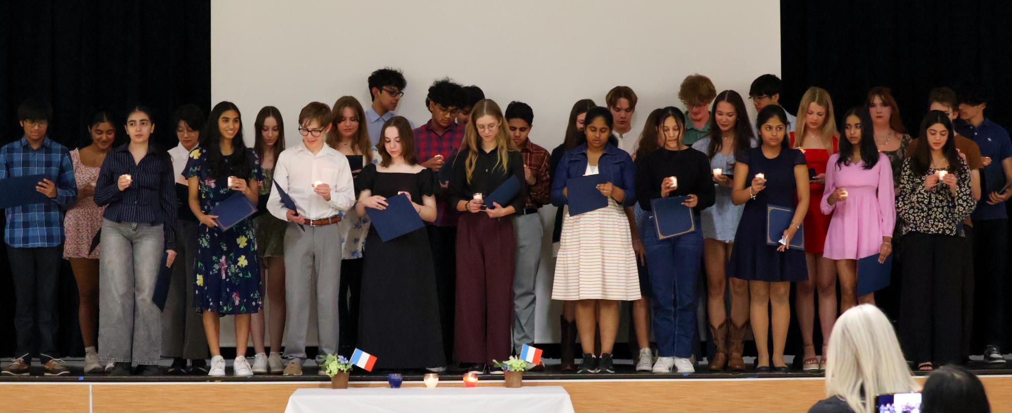 Passing the Torch: National French Honor Society Welcomes 32 Inductees