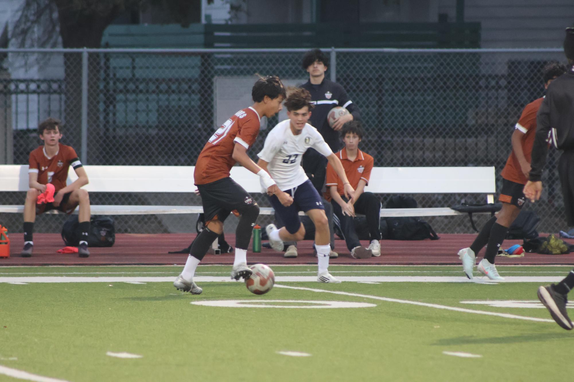 The JV Orange Boys Soccer Equalize with McNeil Mavericks 1-1