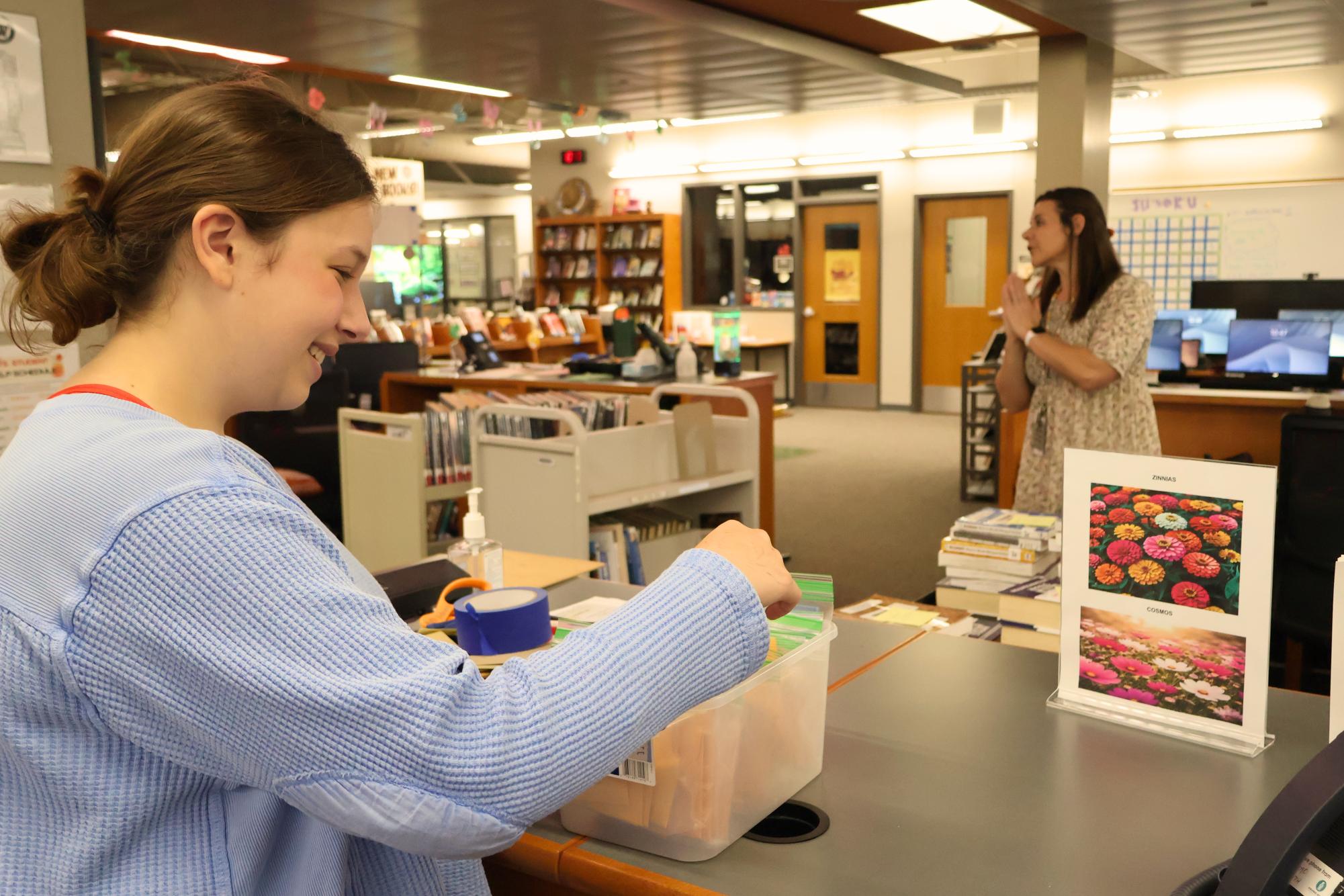 Library Faculty Honors Earth Day With Blooming Wildflowers Activities