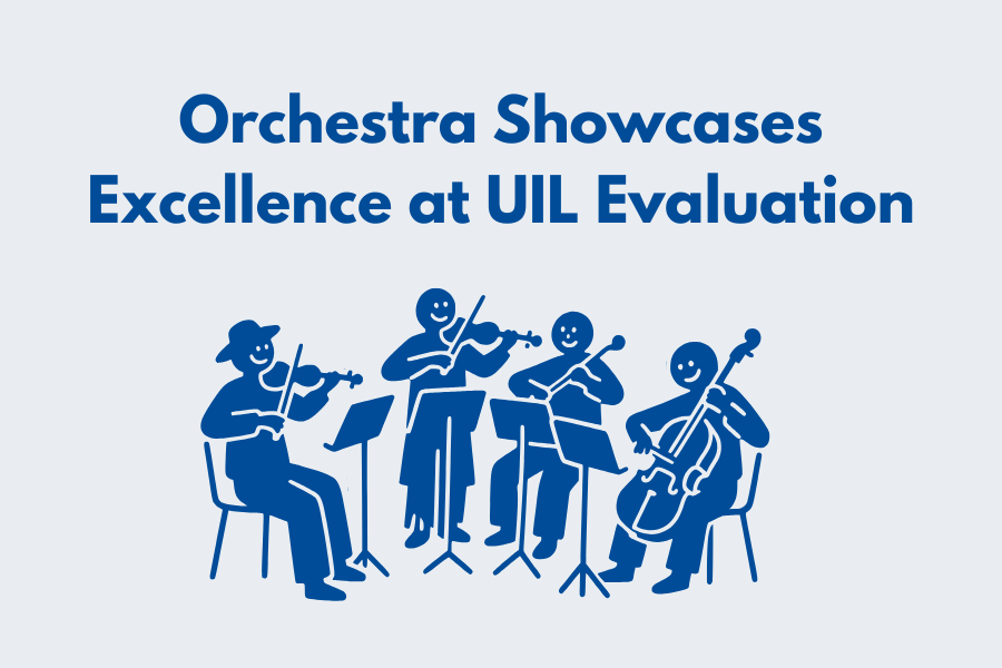On Tuesday, April 14, and Wednesday April 15, all orchestras participated at the University Interscholastic League (UIL), scoring first division ratings across all sections. This is the second time in school history that this has happened.